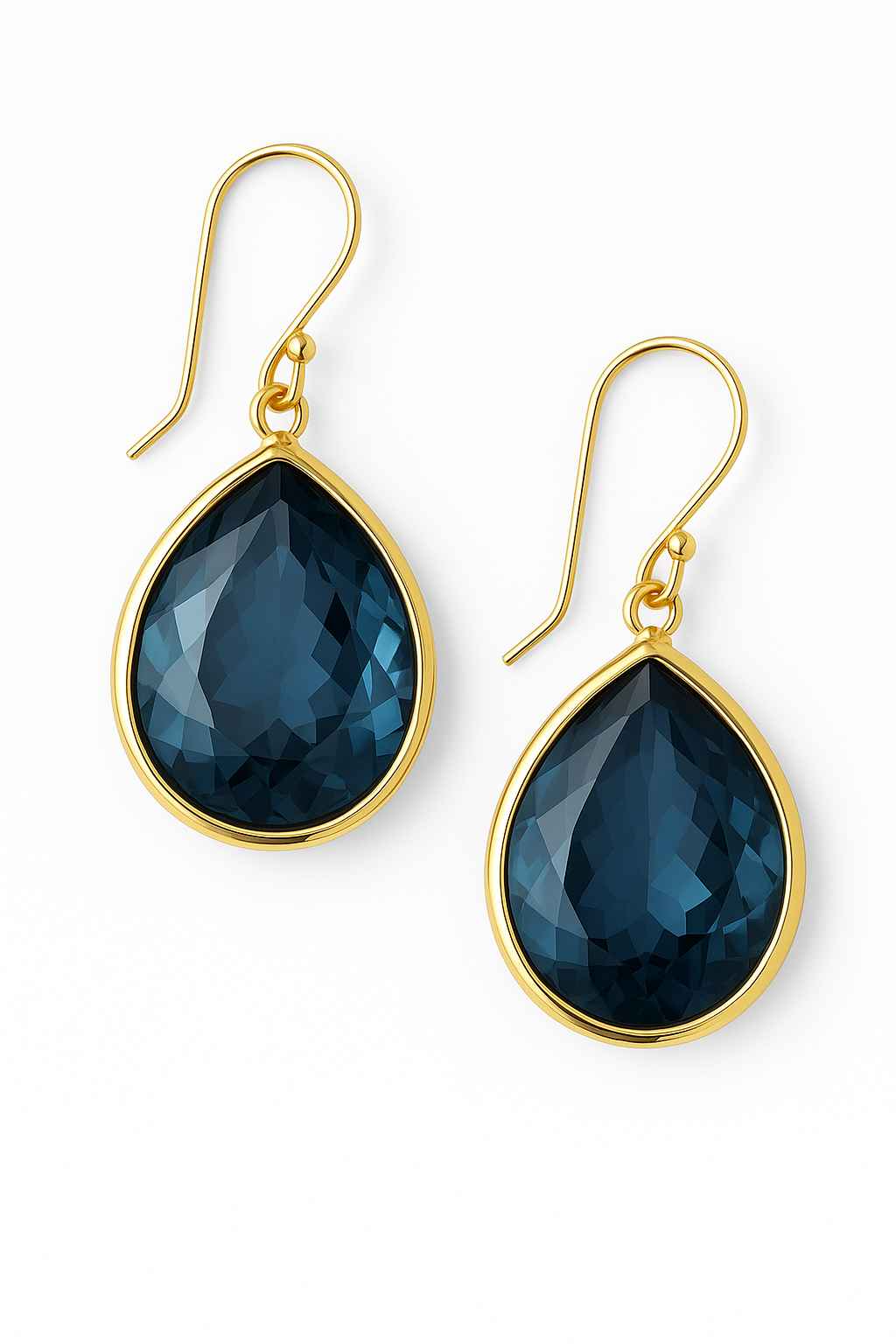 Sophie™ | Vintage Blue Crystal Drop Earrings