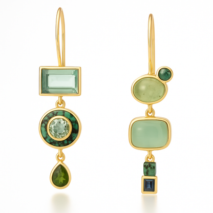 Emeralda™ | Women’s Vintage Green Dangle Earrings