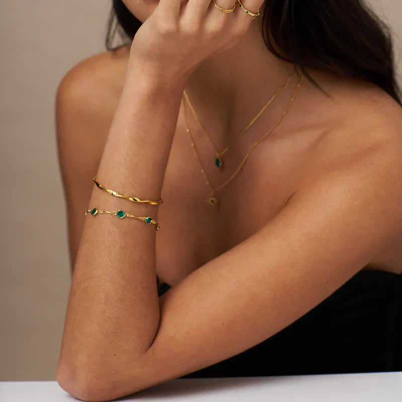 Emeralda™ | Gold Link Chain Bracelet